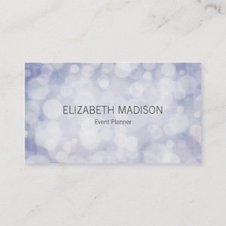 Cartão De Visita Luzes Pastel macias da lavanda