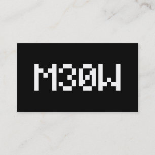 Cartão De Visita M30W [Leetspeak Sons Animais]