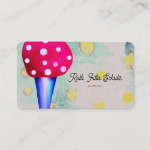 Cartão De Visita Macaron de Gelo Catering Pontos Polka