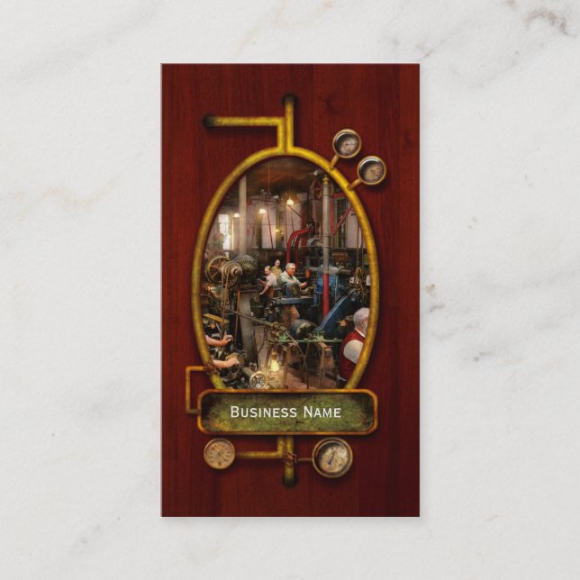 Cartão De Visita Machinista - A classe mestre 1920 (Frente)