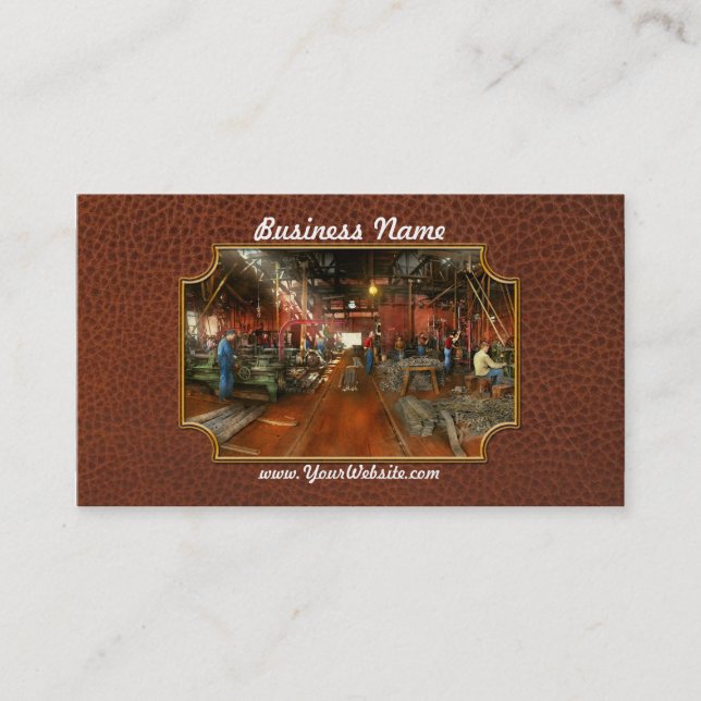 Cartão De Visita Machinista - Bombeando partes 1905 (Frente)