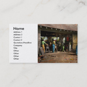 Cartão De Visita Machinista - Máquinas de quintal 1942