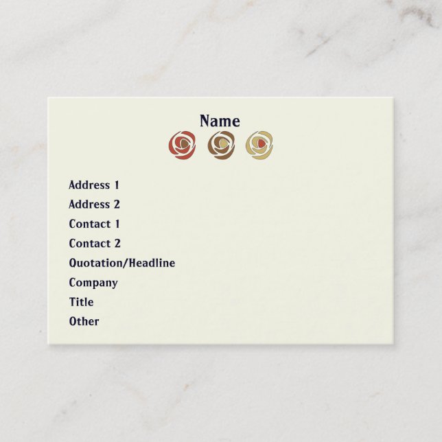 Cartão De Visita Mackinroses (Frente)