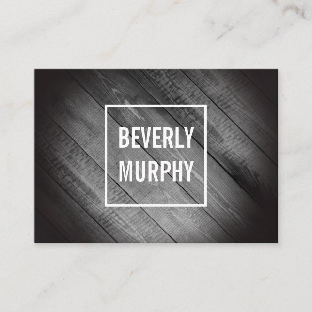 Cartão De Visita Madeira aflada com embelezamento e vinheta (Frente)