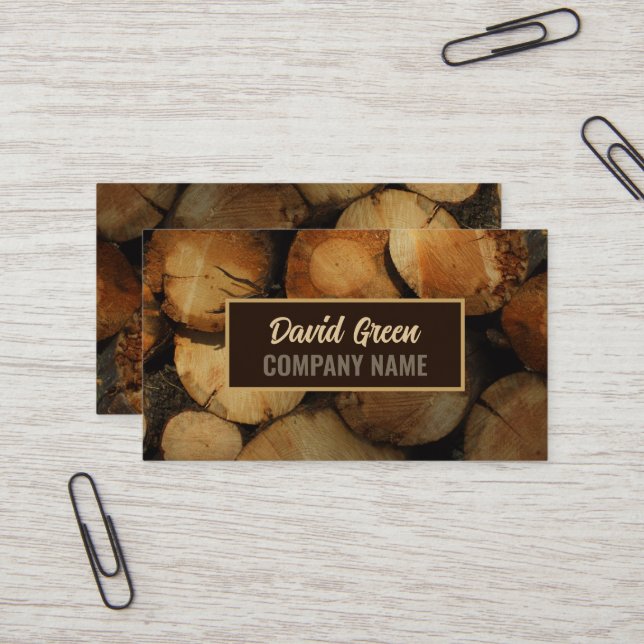 Cartão De Visita Madeira de carpinteiro para construção artesanal (Frente/Verso In Situ)