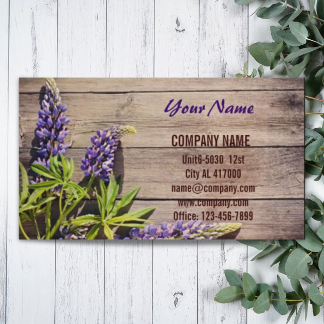 Cartão De Visita Madeira de celeiro Flor florista (Barn wood Flower botanical nature florist Business Card)
