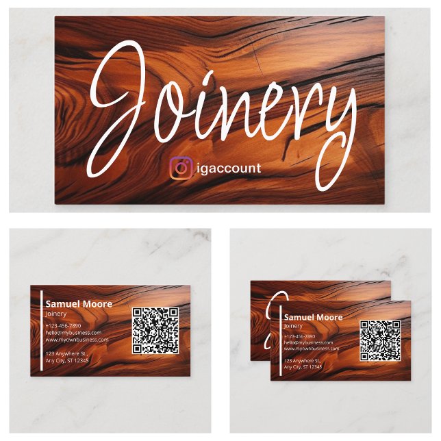 Cartão De Visita Madeira de cococo (Woodworking Cocobolo wood Business Card
)