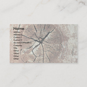 Cartão De Visita Madeira Knotty