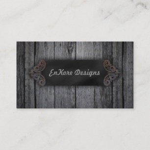 Cartão De Visita Madeira resistida