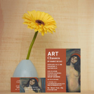 Cartão De Visita Madonna 1894 Versão De Edvard Munch, Professora De