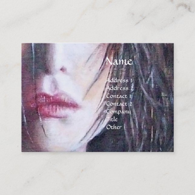 Cartão De Visita MAGDALEN Beauty salon makeup artista (Frente)