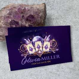 Cartão De Visita Magia da Ametista - Cartas Oracle, Bola e Cristais