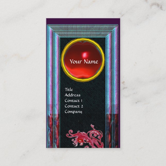 CARTÃO DE VISITA MAGIC BERRIES GEM MONOGRAM (Frente)