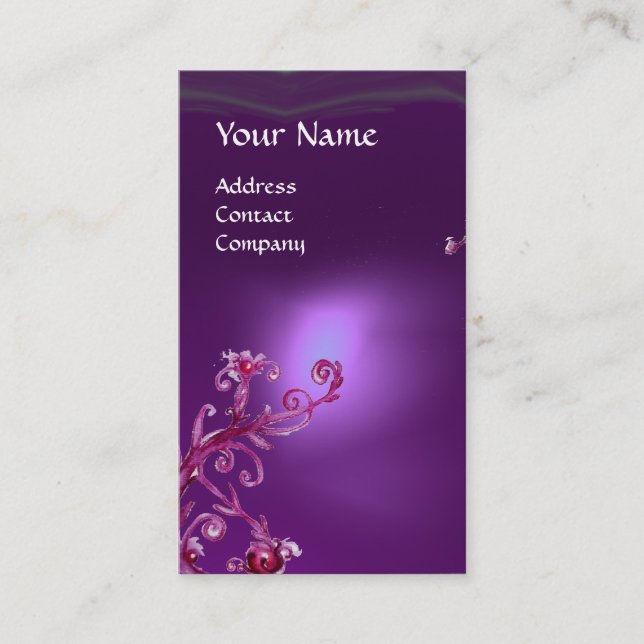 CARTÃO DE VISITA MAGIC BERRIES MONOGRAMA (Frente)