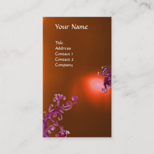 Cartão De Visita MAGIC BERRIES MONOGRAMA laranja