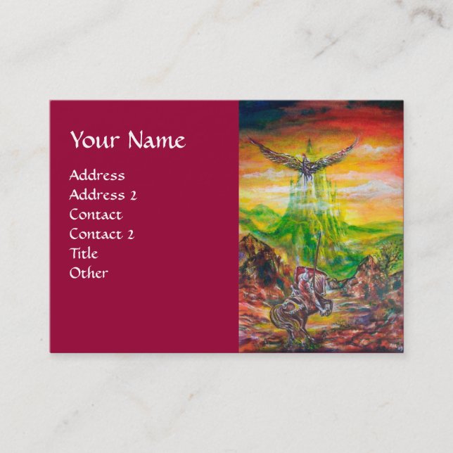 CARTÃO DE VISITA MAGIC DUEL ENTRE BRADAMANT E NEGROMANCER (Frente)