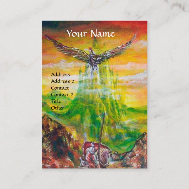 CARTÃO DE VISITA MAGIC DUEL ENTRE BRADAMANT E NEGROMANCER (Frente)