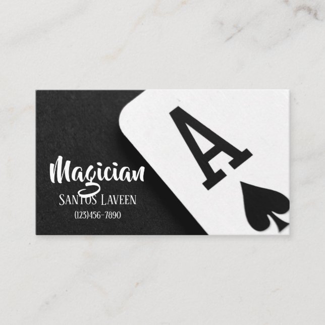 Cartão De Visita Magician Business Card (Frente)