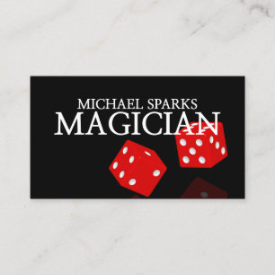Cartão De Visita Mágico, Casino, Poker, Dealer, Entretenimento,