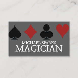 Cartão De Visita Mágico, Casino, Poker, Dealer, Entretenimento,