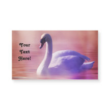 Cartão de visita magnético da cisne nobre