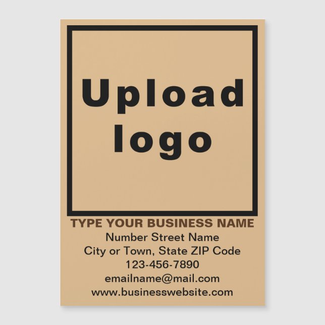 Cartão de visita Magnético de 5" x 7" (Frente)