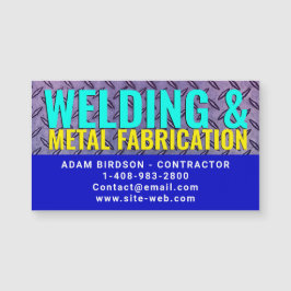 Cartão de Visita Magnético de Fabricação de Metal