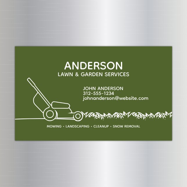 Cartão de visita magnético de limpeza do Home & Of (Criador carregado)