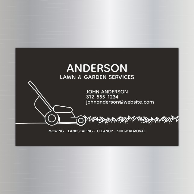 Cartão de visita magnético de limpeza do Home & Of (Criador carregado)