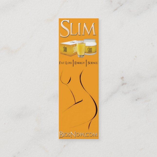 Cartão de visita magro da vida do bios (Frente)