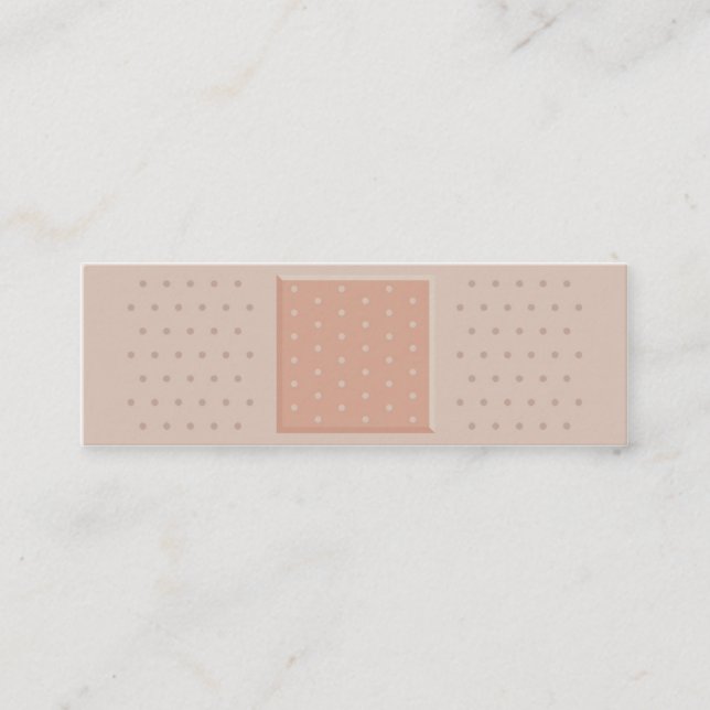 Cartão de visita magro médico do emplastro do (Frente)