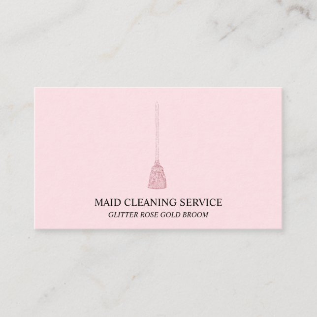 Cartão De Visita Maid Clearing Housekeeper (Frente)