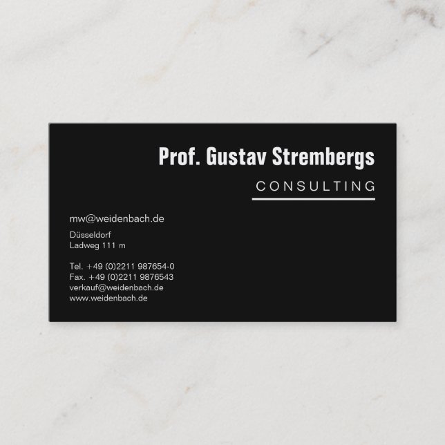 Cartão De Visita Mais Preto (Frente)