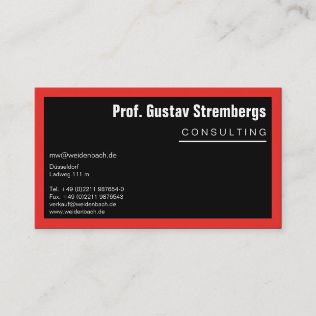 Cartão De Visita Mais Preto (Frente)