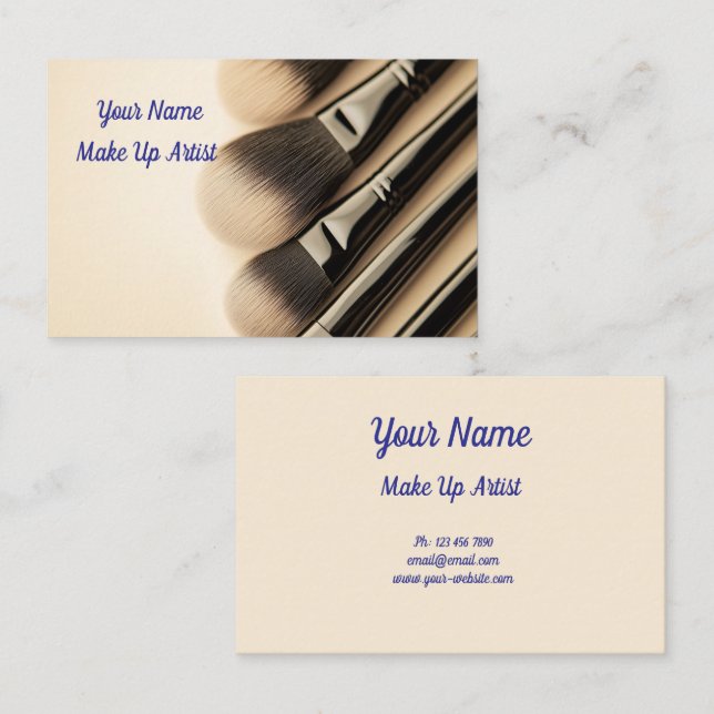 Cartão De Visita Make up (Frente/Verso)