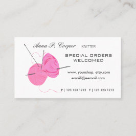 Cartão De Visita #makers bonitos cor-de-rosa das bolas & das