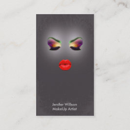 Cartão De Visita Makeup Artist Business Card