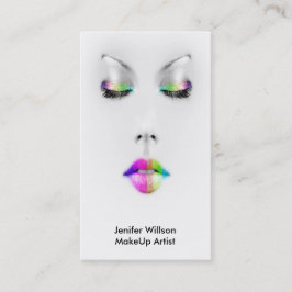 Cartão De Visita Makeup Artist Business Card