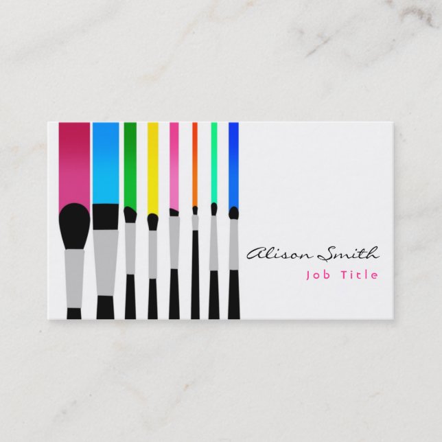 Cartão De Visita Makeup artist Business card (Frente)