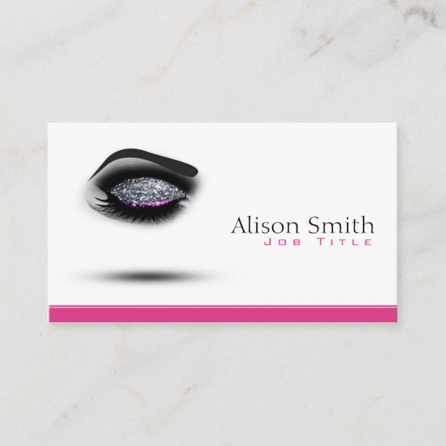 Cartão De Visita Makeup artist Business card (Frente)