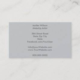 Cartão De Visita Makeup Artist Business Card