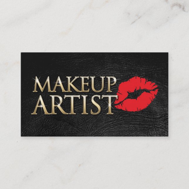 Cartão De Visita MakeUp artist business card (Frente)
