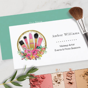 Cartão De Visita Makeup Artist Cosmetologista Salon Spa Stylist