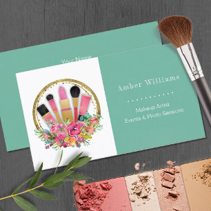 Cartão De Visita Makeup Artist Cosmetologista Salon Spa Stylist