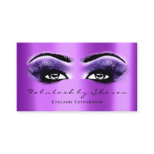 Makeup Artist Eyebrow Lashes Extension Purple