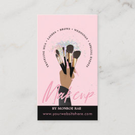Cartão De Visita Makeup Artist Glam MUA Beauty Salon Beautician