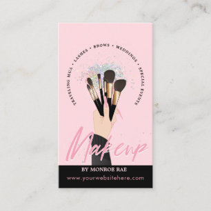 Cartão De Visita Makeup Artist Glam MUA Beauty Salon Beautician