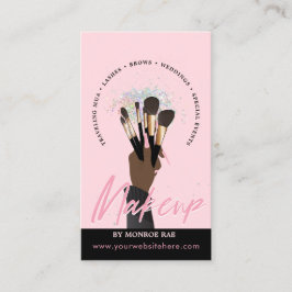 Cartão De Visita Makeup Artist Glam MUA Beauty Salon Beautician Bus