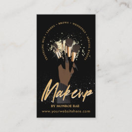 Cartão De Visita Makeup Artist Glam MUA Beauty Salon Logo Business 