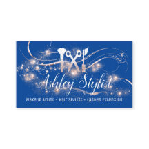 Makeup Artist Hair Salon Eyelash Royal Blue Rosa